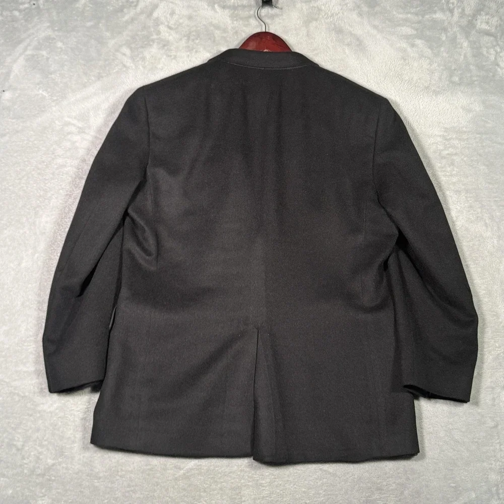 Jos A Bank Blazer Mens 43R Black Camel Hair‎ Two Button Sport Coat Classic Fit